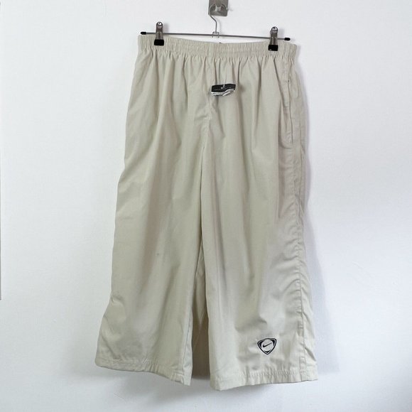 Nike Other - Y2K Vintage Nike Men's Beige Cream Cropped Trousers Long Shorts Size L New